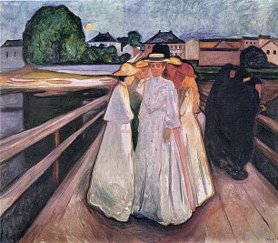 Edvard Munch The Ladies on the Bridge  Wandbild